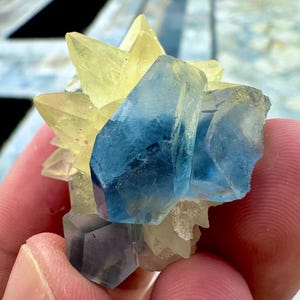 225 Carats Natural Combination of Blue Celestine with Calcite Specimen