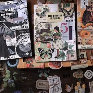 Carnet de 20 feuilles d'autocollants "Déco Stickers" en PET _ Scrapbooking, Bullet Journal, Journaling, DIY, Albums, Cartes, Décoration