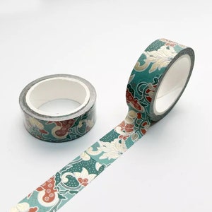 Washi Tape motif fleur inspiration japonaise _ Ruban Masking Tape pour Bullet Journal, Journaling, Scrapbooking, DIY, Décoration, Emballage