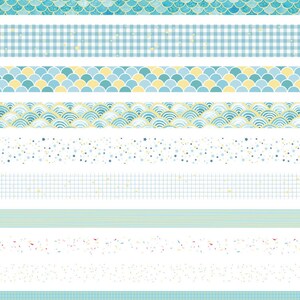 Washi Tape Green conjunto de 10 cintas de papel japonesas para Bullet Journal, Scrapbooking, Packaging Tape, Washi Tapes imagen 2