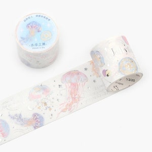 Washi Tape motifs vintage Méduse _ Ruban Masking Tape pour Bullet Journal, Journaling, Scrapbooking, DIY, Décoration, Emballage Cadeau