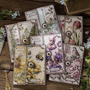 Carnet de 30 papiers décoratif _ Lost Garden Serie _ Scrapbooking, Bullet Journal, Journaling, DIY, Albums, Cartes, Décoration