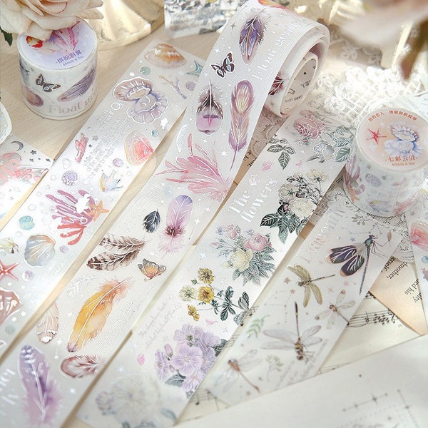 Washi Tape motifs vintage en papier japonais pour Bullet Journal, Scrapbooking, Ruban d’emballage, Bandes Washi