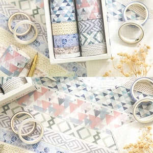 Washi Tape Fleuris set de 10 rubans en papier japonais pour Bullet Journal, Scrapbooking, Ruban demballage, Bandes Washi 画像 2