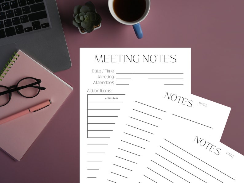 BUNDLE!! Digital Meetings Notes, Goodnotes Meeting Notes, iPad Meeting ...