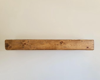 Farmhouse Fireplace Mantel, Fireplace Mantel, Mantel, Mantle, Rustic Mantel, Beam, Wood Mantel, Wall Shelf, Floating Mantel