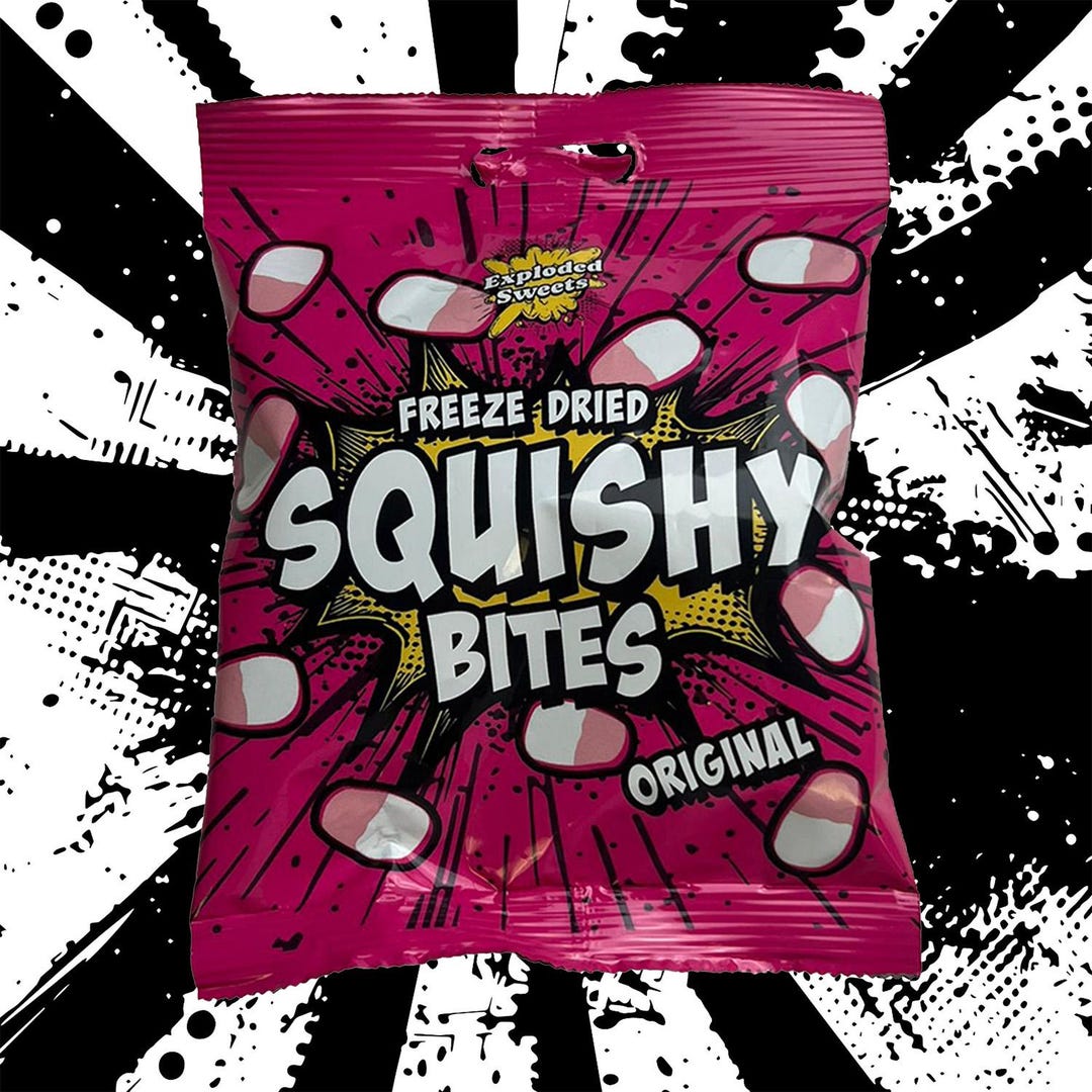 Squishy Bites Original Exploded Sweets Freeze Dried Candy UK - Etsy UK