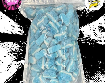 500g Bag of Blue Slices | Exploded Sweets | Freeze Dried Sweets UK