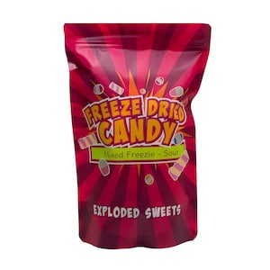 UK Made - Sour Freezie Bag - Freeze Dried Candy - One Mixed Bag - Try Something new - Fast delivery