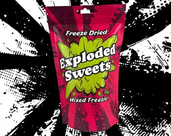 Freezie Bag - Sour | Exploded Sweets | Freeze Dried Candy UK