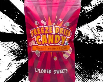 Freezie Bag - Halal | Exploded Sweets | Free Dried Sweets UK