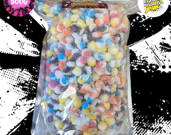 Bolsa de 500 g de Explosión Dulce Tropical / Caramelos Liofilizados (Reino Unido)