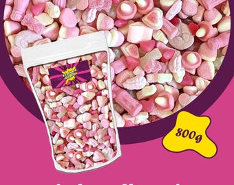 800g Pink Jelly Mix | Exploded Sweets