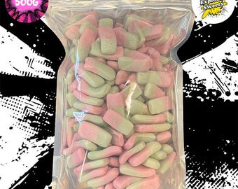 Bolsa de 500 g de caramelos blandos ácidos / Caramelos explosivos / Caramelos liofilizados (Reino Unido)