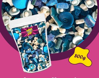 800g Blue Jelly Mix | Exploded Sweets