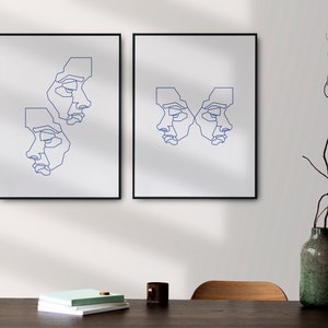 Minimal Line Art Print, Printable Minimal Wall Art