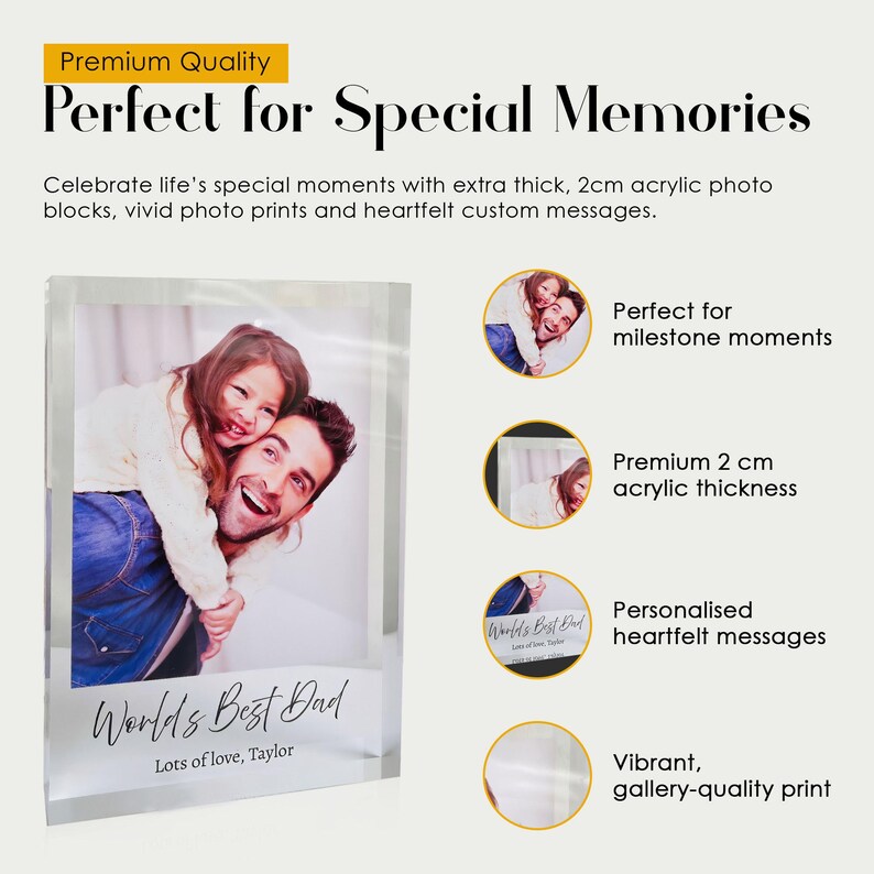 Find the perfect Valentines Day gift with Personalised Acrylic Photo Blocks. Capture your cherished moments in high quality UV printed keepsakes. Ideal for anniversaries and couples milestones. Fast dispatch, tracked delivery.