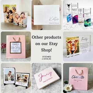 Personalised Acrylic Photo Block Anniversary Wedding Keepsake – custom photo gift for birthdays, Valentine’s Day, Mother’s Day, Father’s Day & Christmas. Choose 20 cm × 6 cm or 15 cm × 5 cm clear acrylic, UV-printed with your favourite family photo and personalised two-line message. Perfect desk or shelf décor keepsake, crafted to last and ready to gift for every special occasion