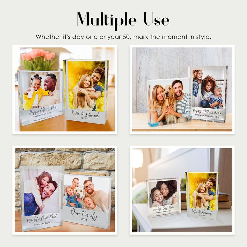 Find the perfect Valentines Day gift with Personalised Acrylic Photo Blocks. Capture your cherished moments in high quality UV printed keepsakes. Ideal for anniversaries and couples milestones. Fast dispatch, tracked delivery.