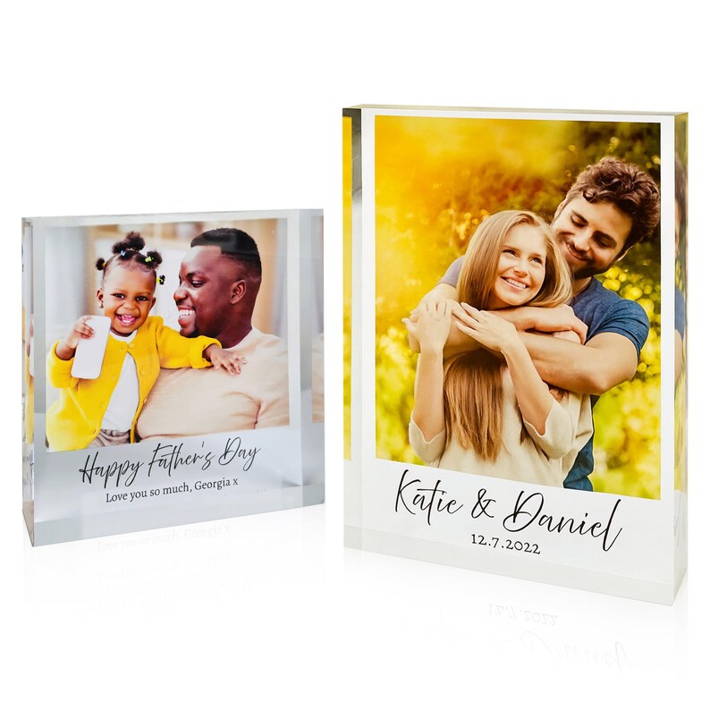 Find the perfect Valentines Day gift with Personalised Acrylic Photo Blocks. Capture your cherished moments in high quality UV printed keepsakes. Ideal for anniversaries and couples milestones. Fast dispatch, tracked delivery.
