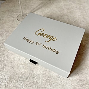 Personalised Birthday Keepsake Box: Customisable Sweet 16/21st Gift Box, Medium & Large Sizes, Variety Colors - Perfect Birthday Memory Gift