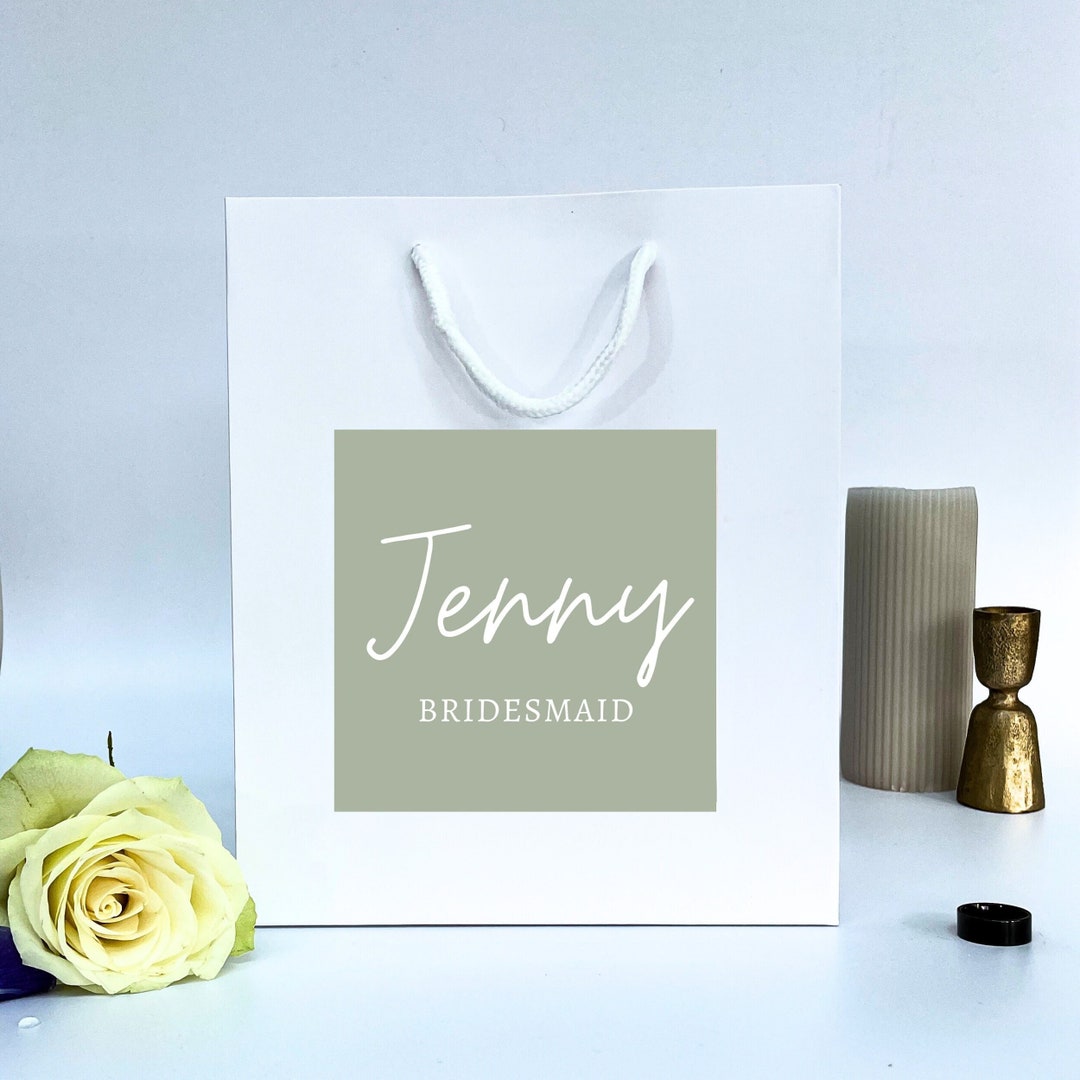 Personalised Bridal Party Gift Bags - Luxury Gift Bags With Custom ...