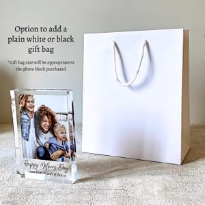 Personalised Acrylic Photo Block Anniversary Wedding Keepsake – custom photo gift for birthdays, Valentine’s Day, Mother’s Day, Father’s Day & Christmas. Choose 20 cm × 6 cm or 15 cm × 5 cm clear acrylic, UV-printed with your favourite family photo and personalised two-line message. Perfect desk or shelf décor keepsake, crafted to last and ready to gift for every special occasion