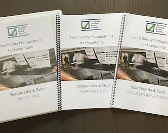 System zarządzania bezpieczeństwem żywności dla restauracji i pubów. Cała wymagana dokumentacja HACCP dla zgodności z prawem brytyjskim. PDF, aktualizacja 2025.