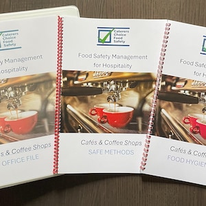Food Safety Management System for Cafes & Coffee Shops. All the HACCP paperwork needed for UK legal compliance. PDF, 2025 update.