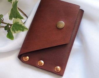 Handmade leather wallet, Men's Minimalist Leather Wallet, Card Wallet , Gift for Him, genuine leather