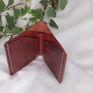 CARTERA DE PIEL, realizada totalmente a mano, piel auténtica, regalo para hombre, regalo original y único, cartera para billetes y tarjetas
