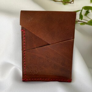 CARTERA DE PIEL GENUINA, ideal para llevar tarjetas de crédito, idea de regalo original, unisex, práctica y cómoda, cartera fina