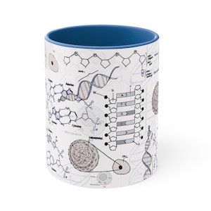 Biology Mug, science gift, Genetics coffee mug, DNA gift, STEM, science mug, biologist gift, science teacher gift, biology major, scientist