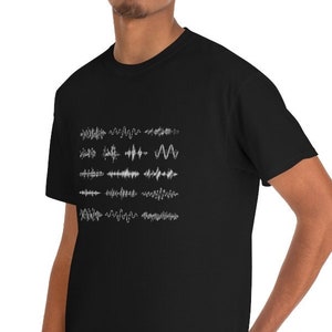 Sound Engineer T-shirt - Sound Waves, dj shirt, music gift, audiophile gift, science t-shirt, musician t-shirt, music lover shirt, dj gift
