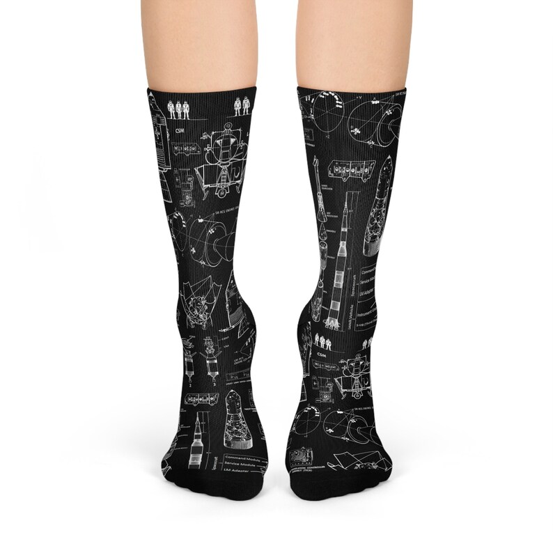 Lockheed Programming Socks Rocket Science Socks, Apollo Program Diagram, Unisex Gift - Etsy