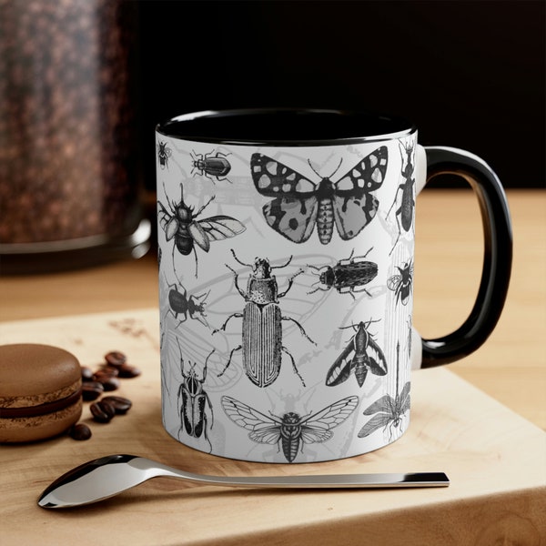 Entomology Mug, Insect gift, bug mug, naturalist, beetles, butterflies, moths, insect collection, science gift, entomologist, teacher gift