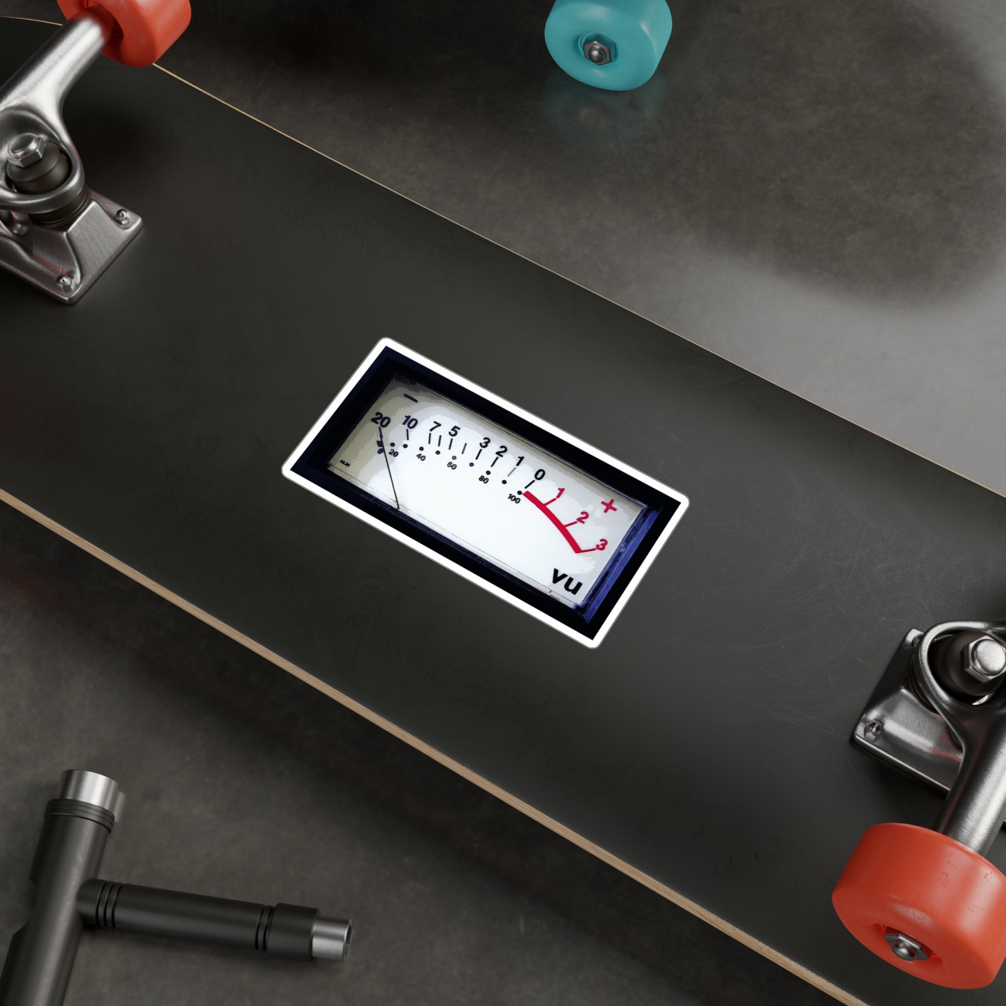 Secondometer Sticker VU Meter Sticker, Retro Music Sticker, Indoor/outdoor Vinyl, Music ...