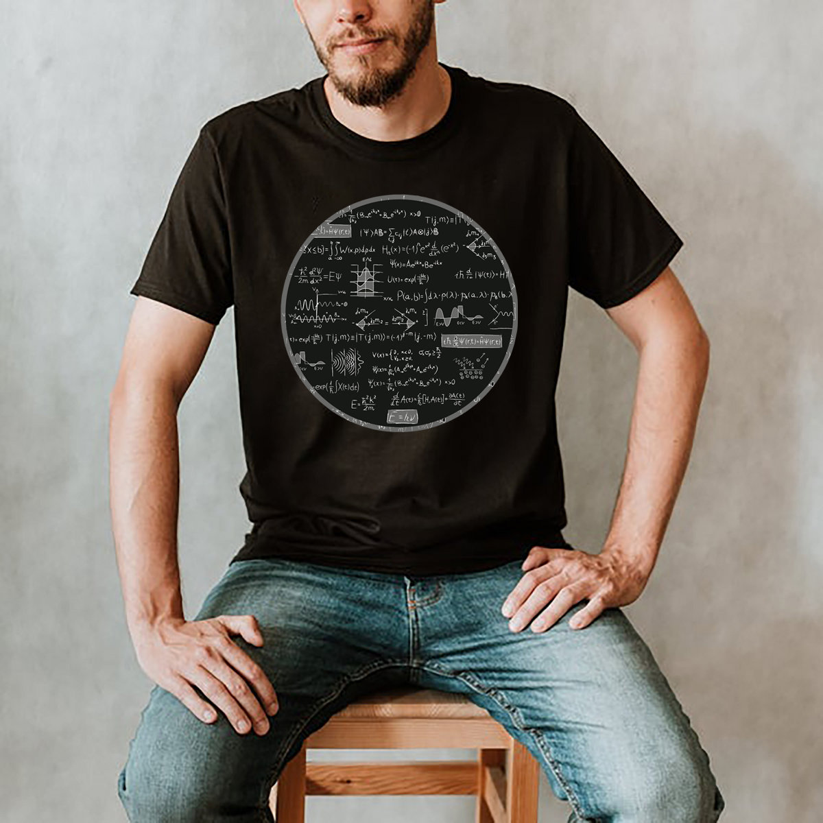 Quantum Physics T-shirt - equations, physics gift, science shirt, quantum mechanics, gift for physicist, science student, graduation