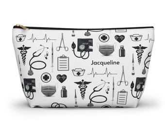 Personalized Nursing Zipper Pouch, BSN Graduation Gift