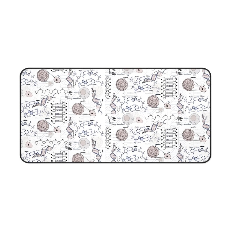Biology Desk Mat - Genetics/DNA gift, science desk mat, mouse pad, desk accessories, computer desk mat, home and office decor, tech gift image 7