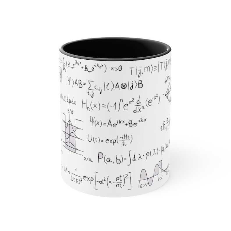 Caneca de Física Quântica - Equações, presente científico, caneca de quark, estudante de física, física de partículas, presente para professor de ciências, presente de formatura em ciências imagem 5
