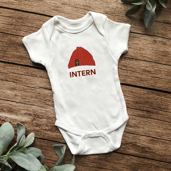 Wes Anderson baby gift - Team Zissou Intern onesie, The Life Aquatic with Steve Zissou, Infant Fine Jersey Bodysuit, baby shower gift