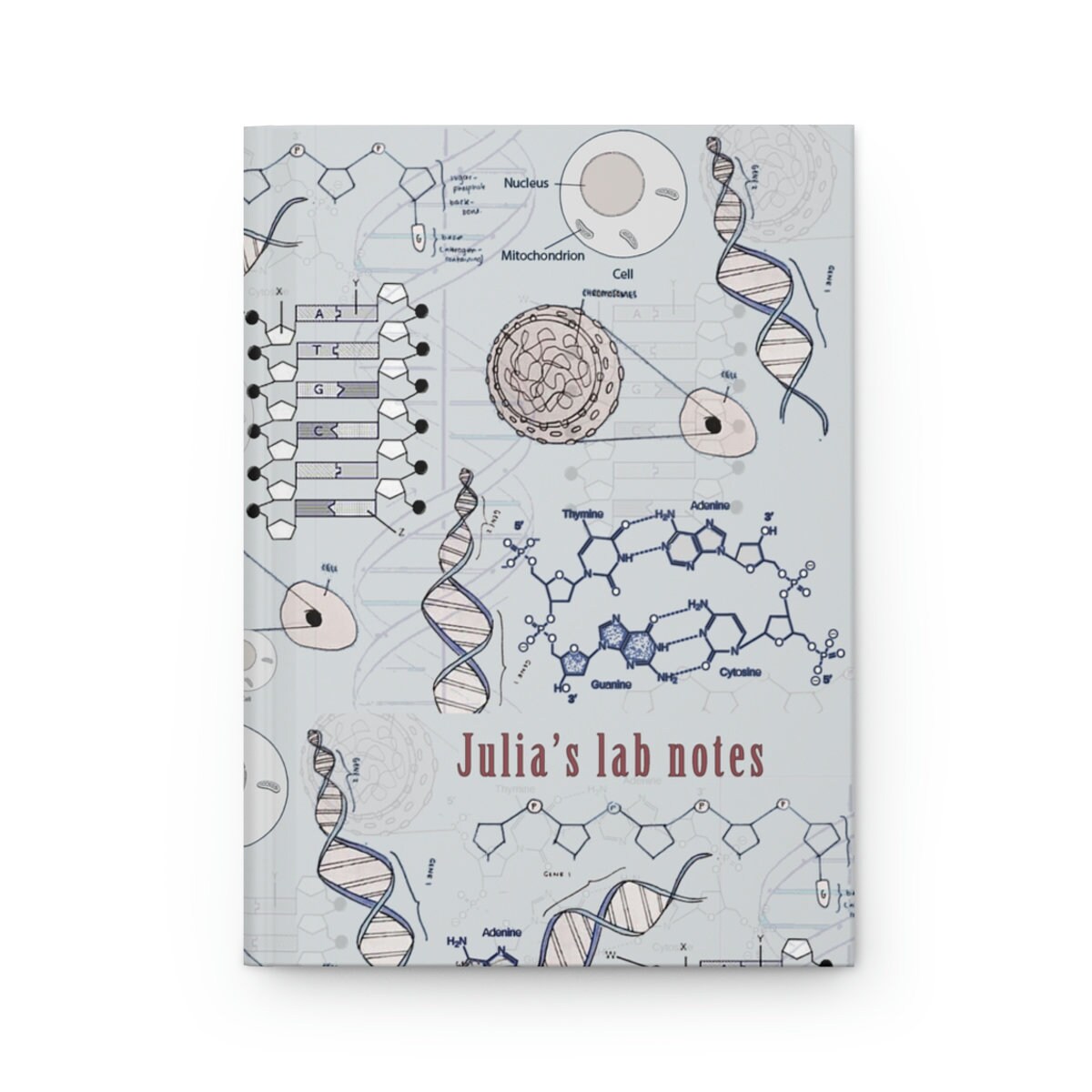 Personalized Lab Notebook - Biology, Dna/genetics Hardcover Journal ...