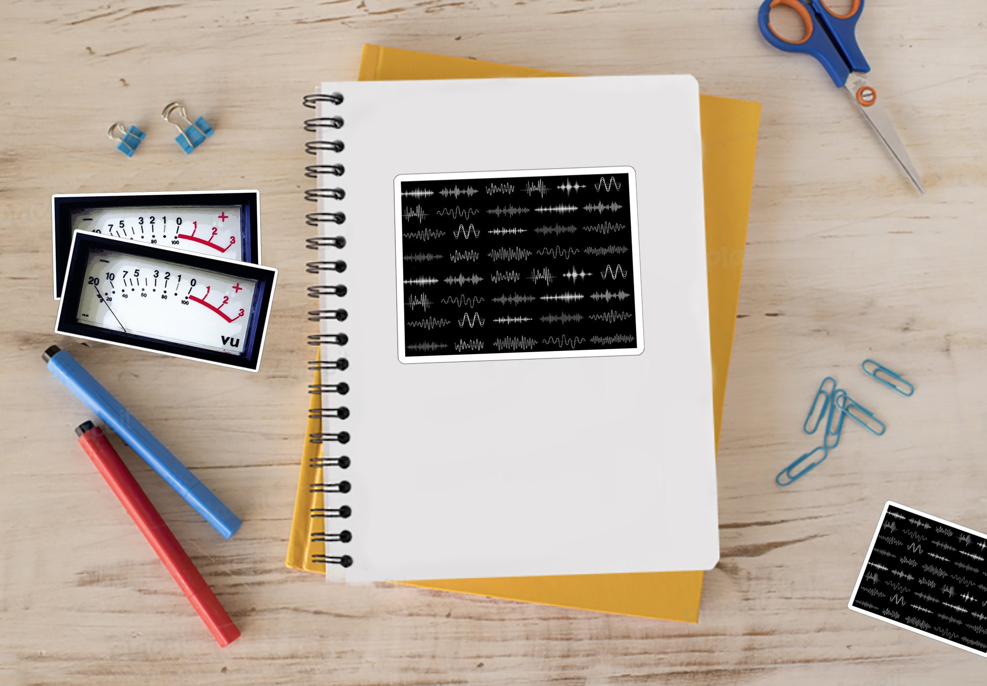 Sticker Design Sound Engineer Sound Waves Sticker, Music Decal, Sound Engineer Sticker, Musician Gift ...