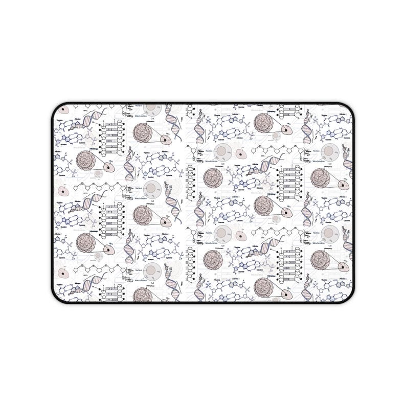 Biology Desk Mat - Genetics/DNA gift, science desk mat, mouse pad, desk accessories, computer desk mat, home and office decor, tech gift image 5