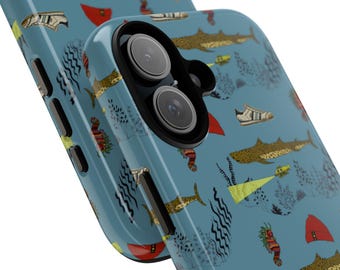 Life Aquatic Phone Case - Team Zissou, Wes Anderson phone case, movie lover gift, ocean theme, hard case for iPhone, Samsung, Google Pixel