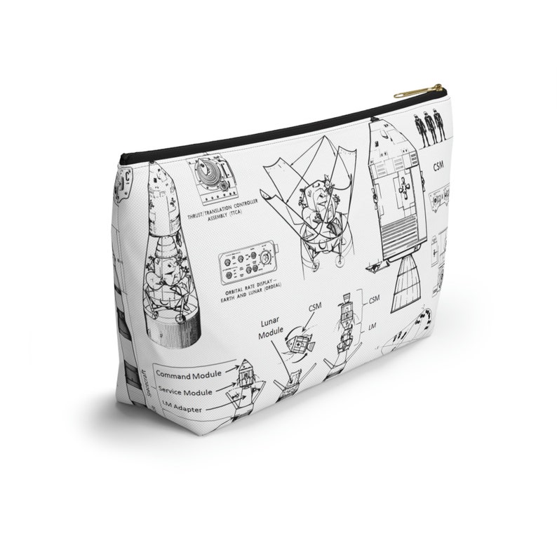 Apollo Space Program Pencil Case, Lunar Landing Accessory Pouch image 6