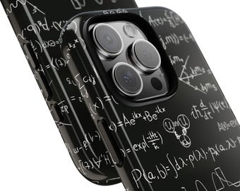 Quantum Physics Phone Case, science gift, tough phone case, hard case for iPhone, Samsung, Google Pixel, particle physics, science teacher
