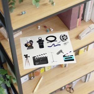 Filmmaker Stickers, Film Crew Sticker Sheet, Director Stickers, Water ...