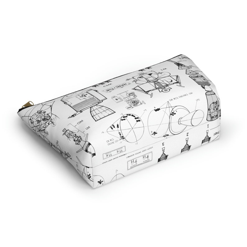 Apollo Space Program Pencil Case, Lunar Landing Accessory Pouch image 3